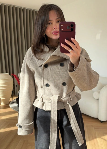 Balıksırtı Crop Kaban BEJ